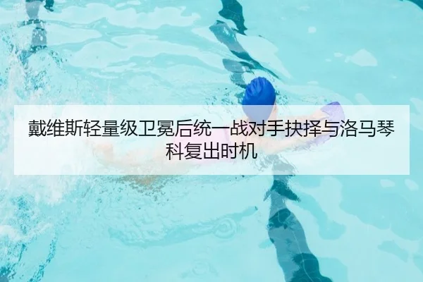 戴维斯轻量级卫冕后统一战对手抉择与洛马琴科复出时机